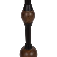 Brown Mango Wood Turned Leg Accent Table