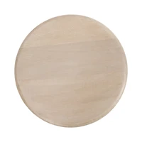 White Marble and Mango Wood Round Accent Table