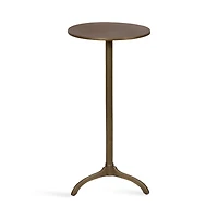 Brass Metal Tripod Accent Table