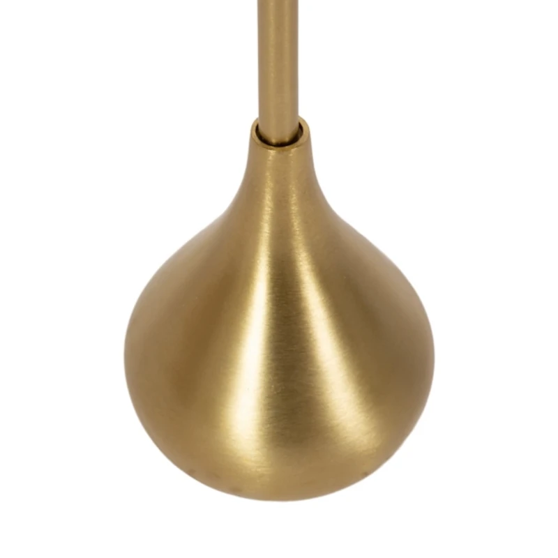 Gold Metal Teardrop Accent Table