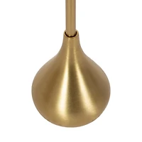 Gold Metal Teardrop Accent Table