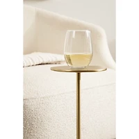 Gold Metal Teardrop Accent Table