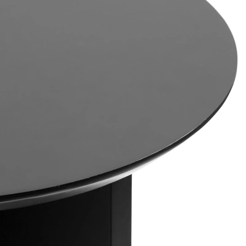 Kate and Laurel Black Mango Wood Accent Table