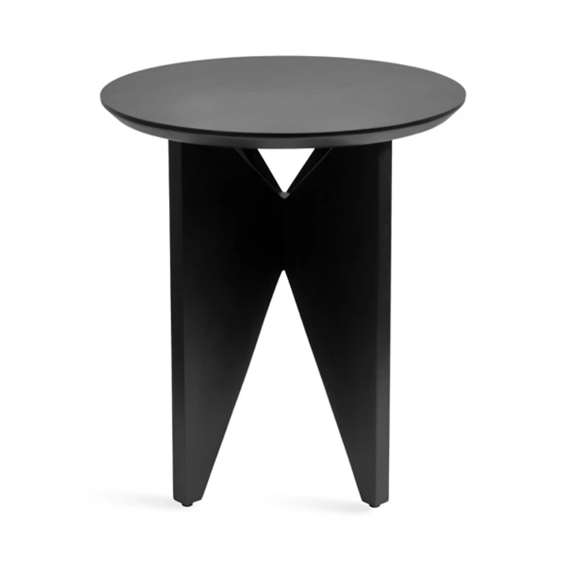 Kate and Laurel Black Mango Wood Accent Table