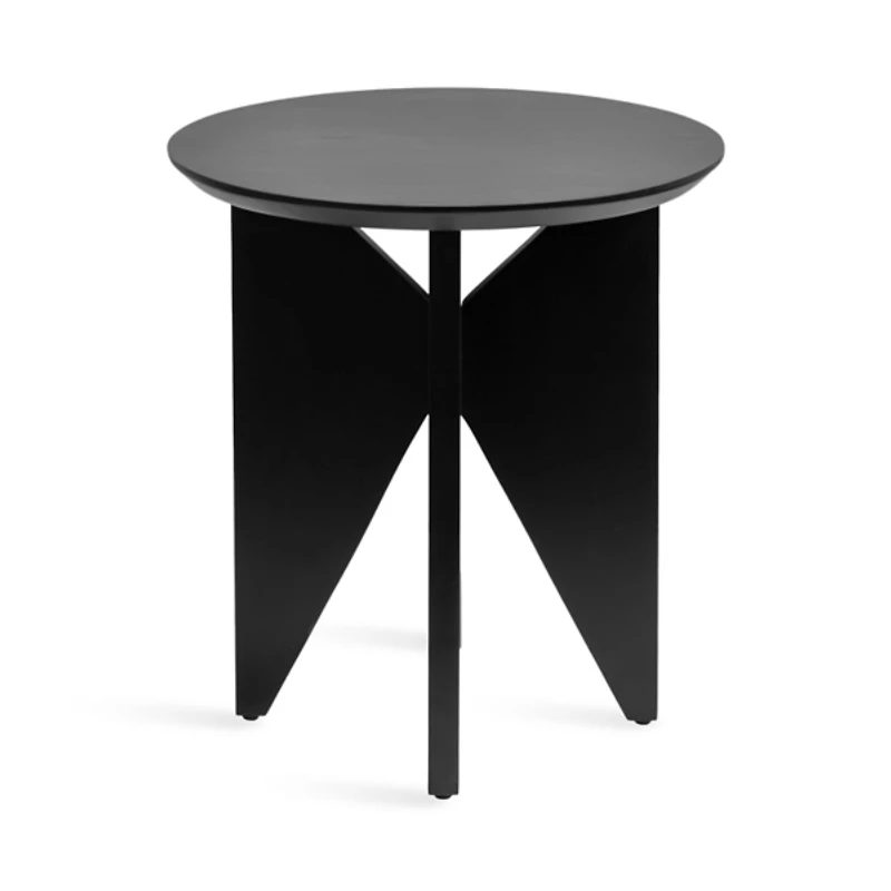 Kate and Laurel Black Mango Wood Accent Table