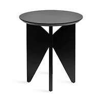 Kate and Laurel Black Mango Wood Accent Table