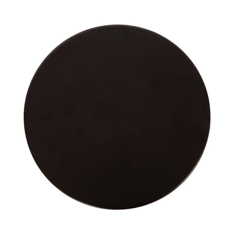 Black Metal Teardrop Accent Table