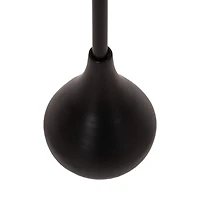 Black Metal Teardrop Accent Table