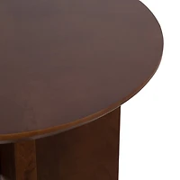Kate and Laurel Brown Mango Wood Accent Table