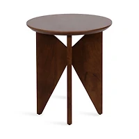 Kate and Laurel Brown Mango Wood Accent Table