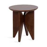 Kate and Laurel Brown Mango Wood Accent Table