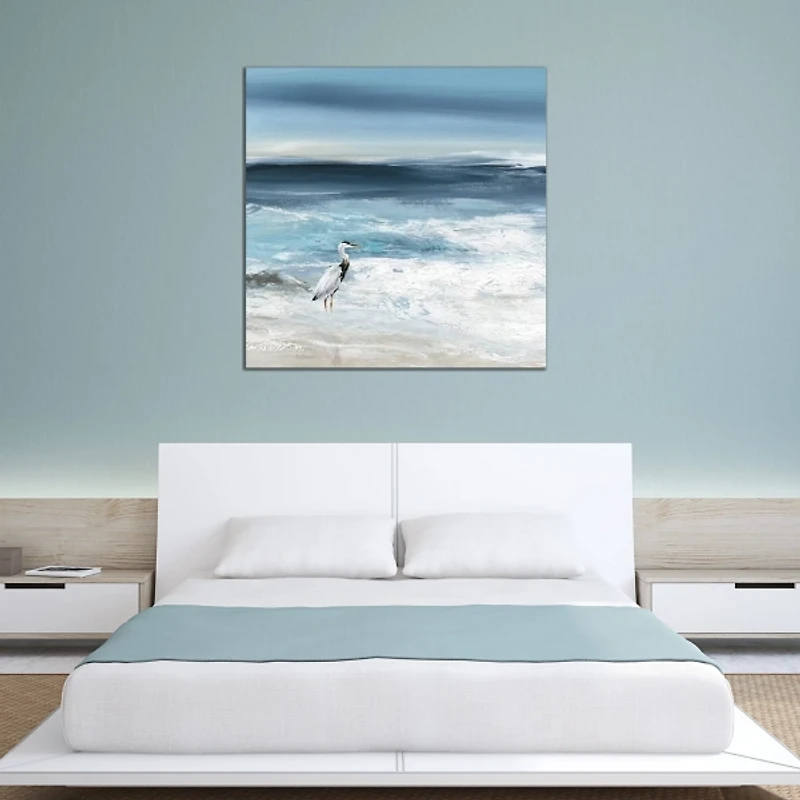 Tidal Sea Bird Canvas Art Print