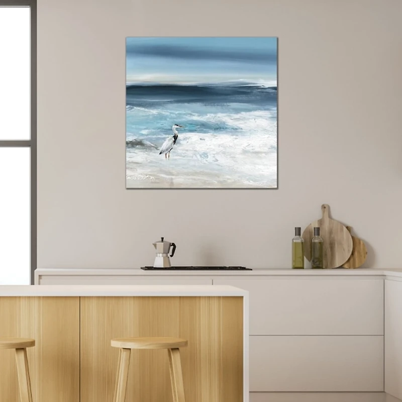 Tidal Sea Bird Canvas Art Print