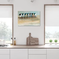 Beach Cabins Canvas Art Print