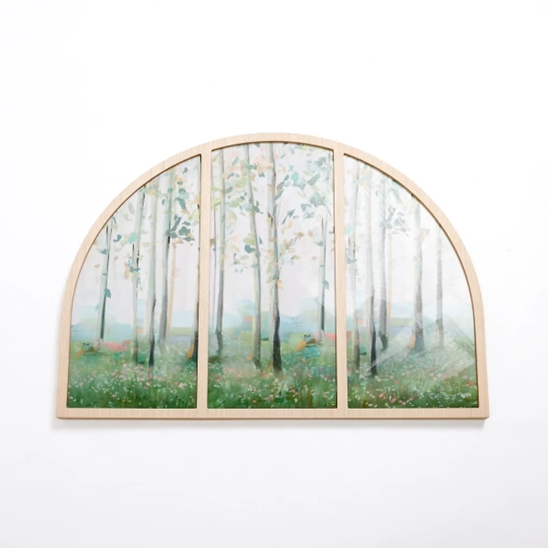 Enchanted Forest Paneled Arch Framed Art Print