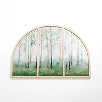 Enchanted Forest Paneled Arch Framed Art Print
