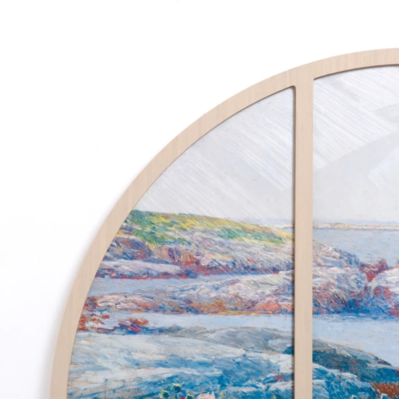 Hidden Paradise Paneled Arch Framed Art Print