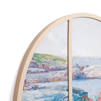Hidden Paradise Paneled Arch Framed Art Print