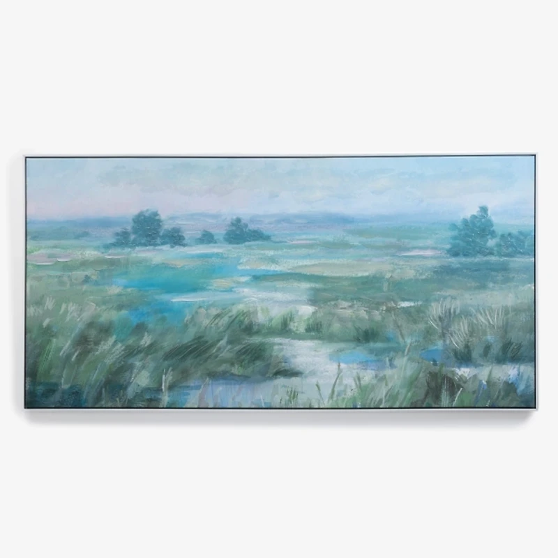 Pastel Horizons Framed Canvas Art Print