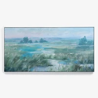 Pastel Horizons Framed Canvas Art Print