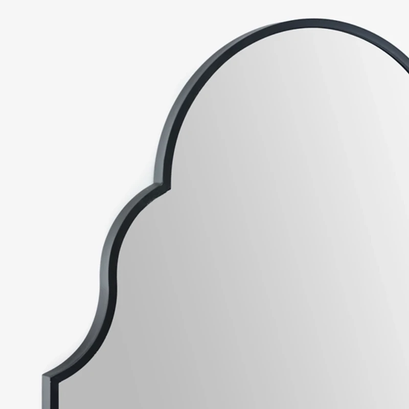 Sophia Black Metal Arch Mirror