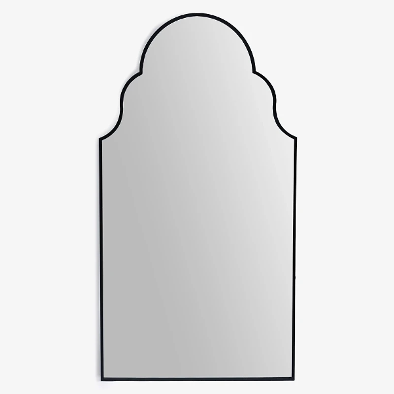 Sophia Black Metal Arch Mirror