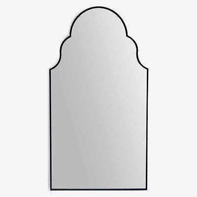 Sophia Black Metal Arch Mirror