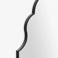 Sophia Black Metal Arch Leaner Mirror
