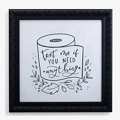 Text Me If You Need Anything Wall Plaque
