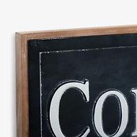 Freshly Brewed Coffee Bar Metal Wall Plaque