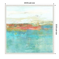 August Haze Framed Canvas Art Print