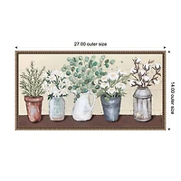 Country Cuttings Framed Canvas Art Print