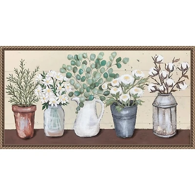 Country Cuttings Framed Canvas Art Print