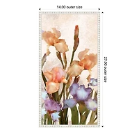 Irises Panel Framed Canvas Art Print