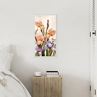 Irises Panel Framed Canvas Art Print