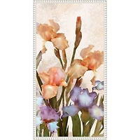 Irises Panel Framed Canvas Art Print