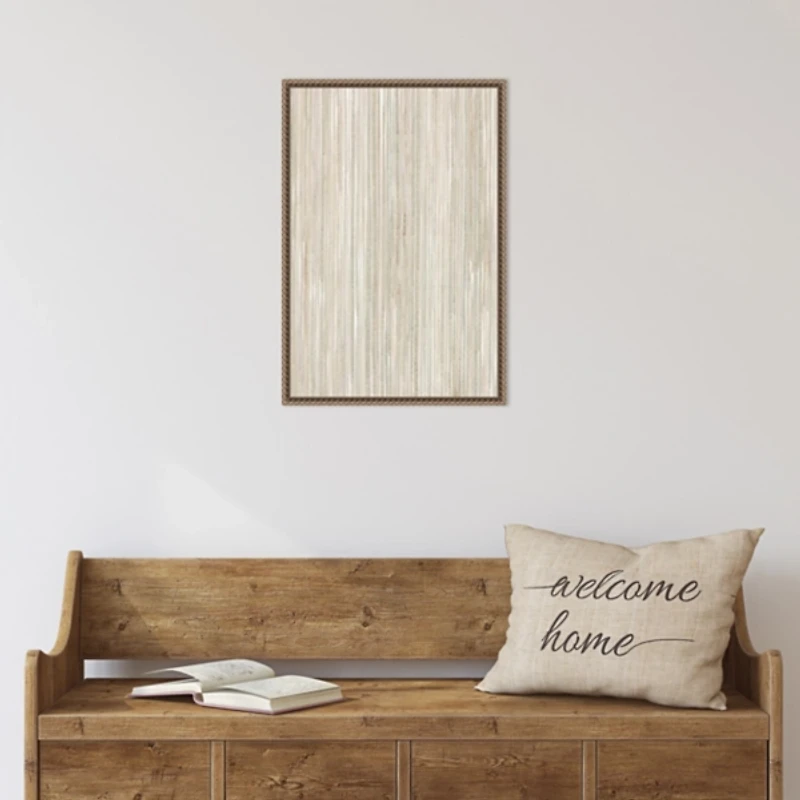 Neutral Framed Canvas Art Print