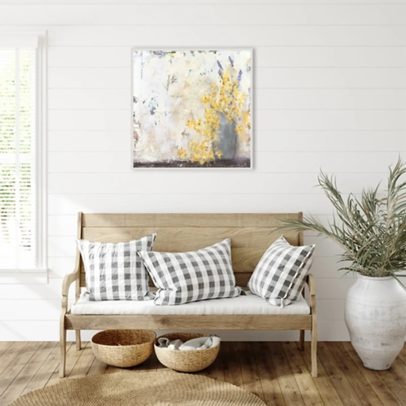 Rustic Romance Framed Canvas Art Print