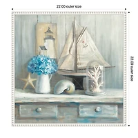 Summer House Framed Canvas Art Print