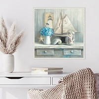 Summer House Framed Canvas Art Print