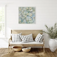 Water Lilies Framed Canvas Art Print