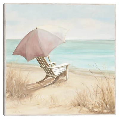 Vintage Vacation I Framed Canvas Art Print