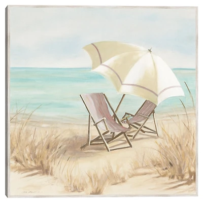 Vintage Vacation II Framed Canvas Art Print