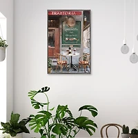 Table for Two Framed Canvas Art Print