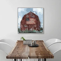 Country Pride Framed Canvas Art Print
