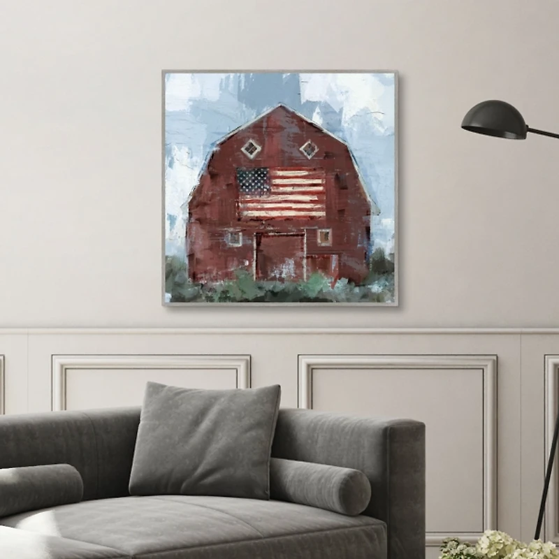 Country Pride Framed Canvas Art Print