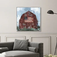 Country Pride Framed Canvas Art Print