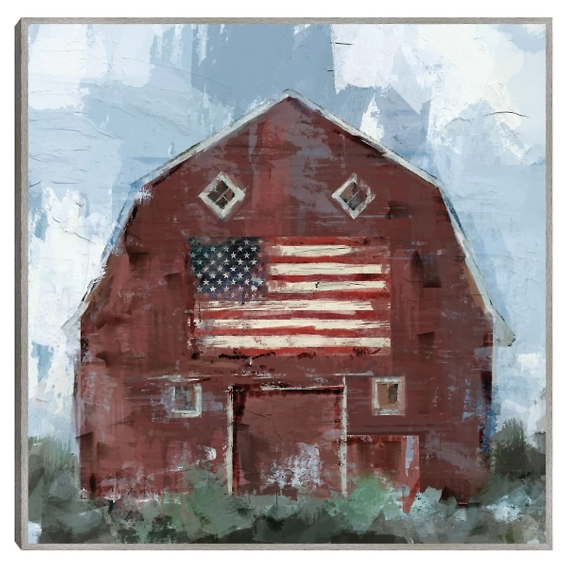 Country Pride Framed Canvas Art Print