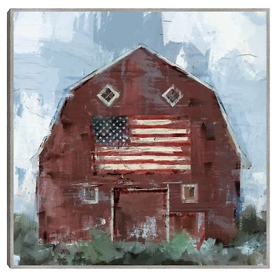 Country Pride Framed Canvas Art Print