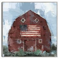 Country Pride Framed Canvas Art Print